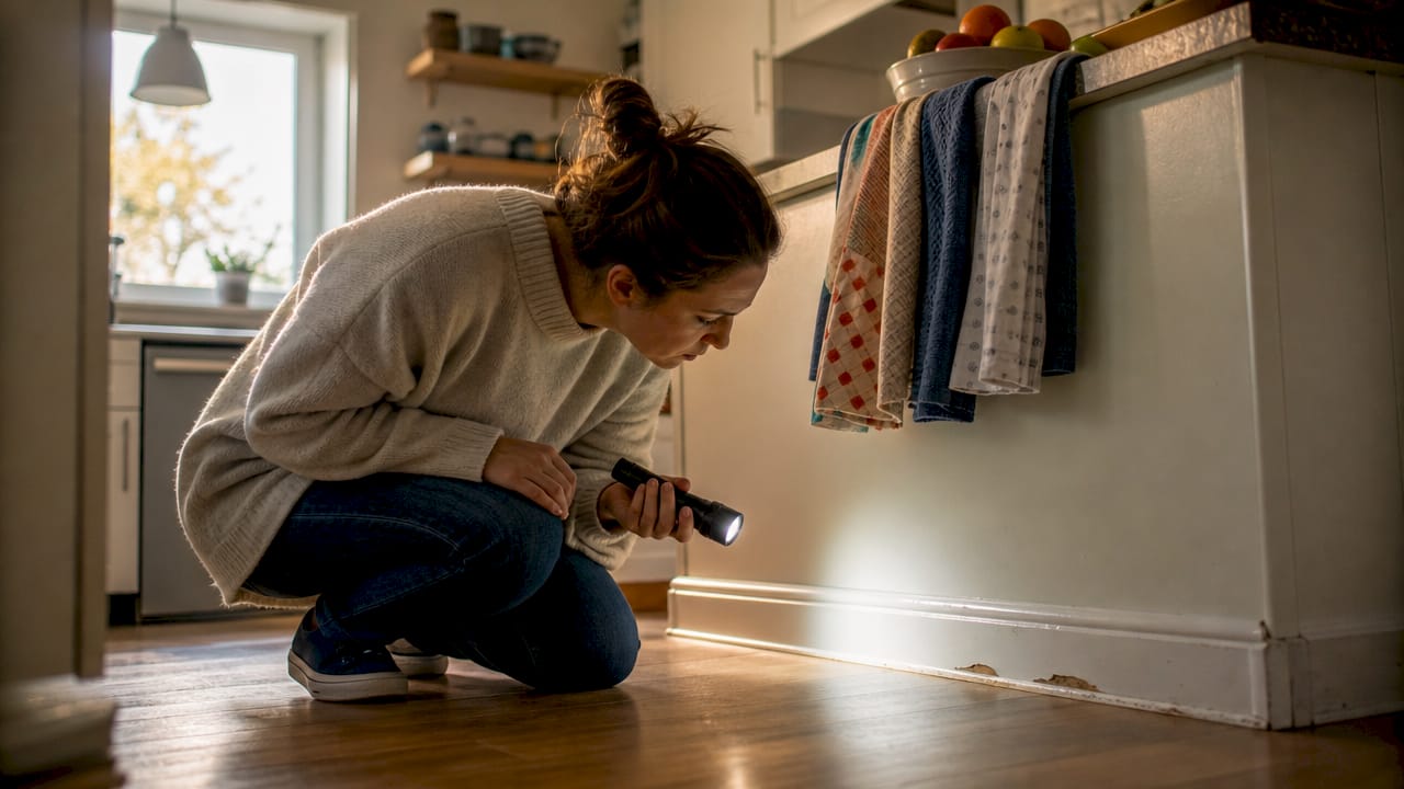 contractor workmanship warranty: what homeowners must know 2 homeowner inspecting drywall defect in living room