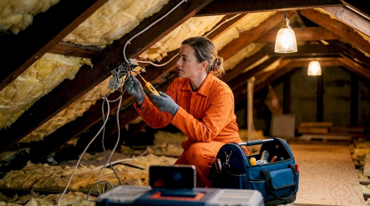 minor electrical handyman work: what homeowners need to know 2 electrician inspecting residential electrical wiring