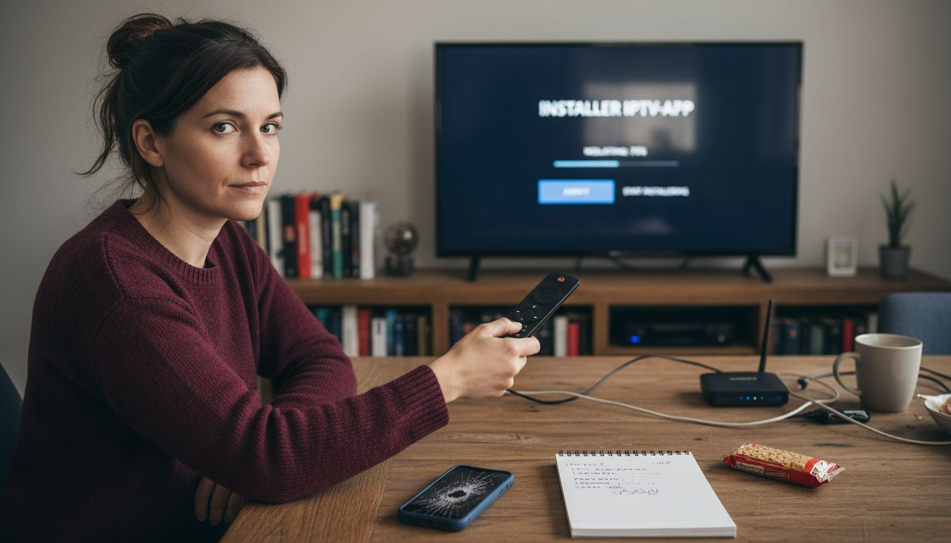 Bruker setter opp IPTV-appen på Android-boksen sin