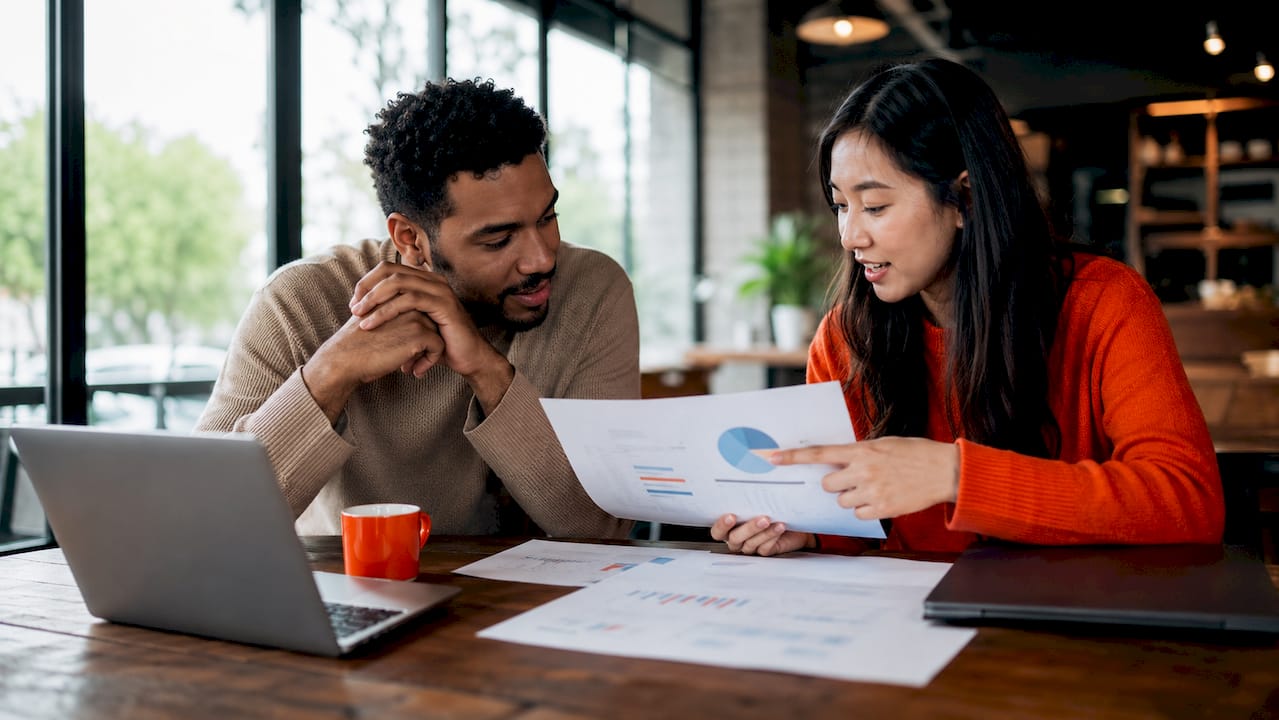 Marketing team collaborating on SEO strategy