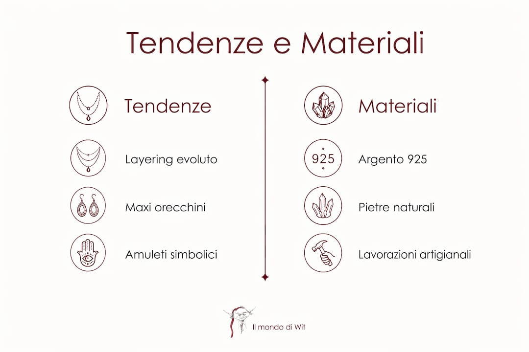 Panoramica 2026: stili e materiali di tendenza nei gioielli etnici