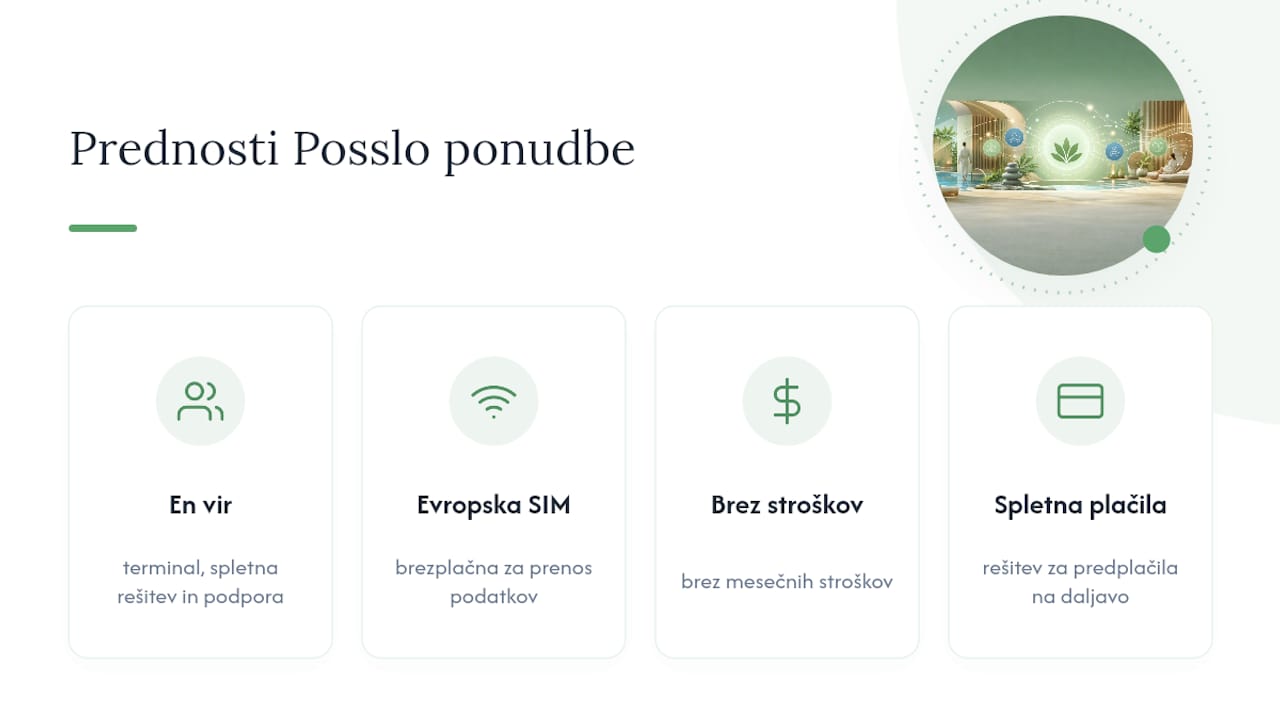 Kako Posslo pohitri uvedbo plačil ob rezervaciji — overview diagram