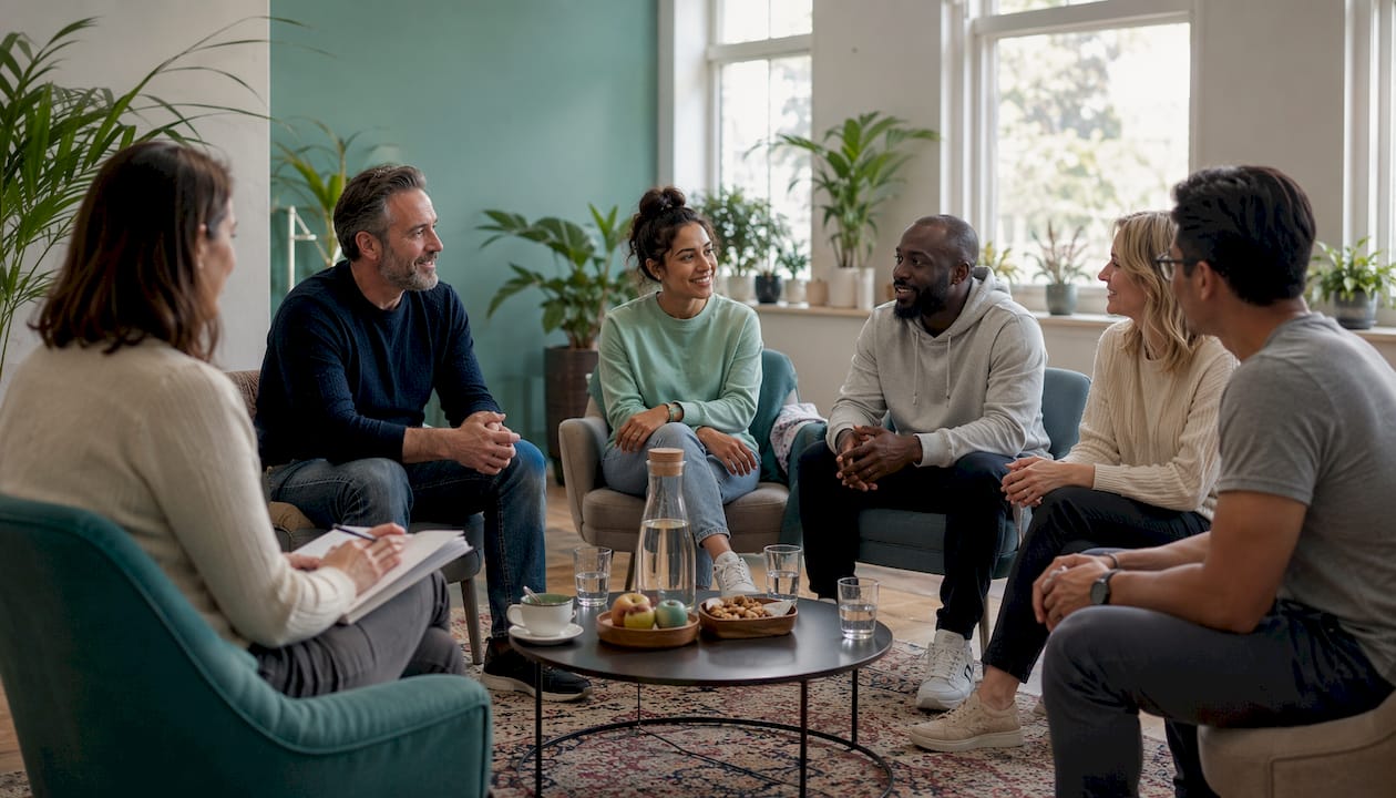 Small therapeutic community group session