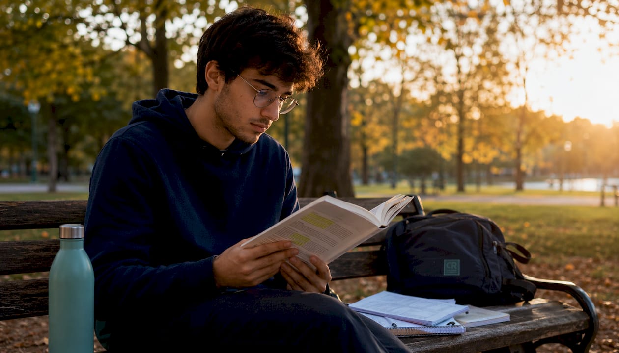 Man studying brain function in recovery
