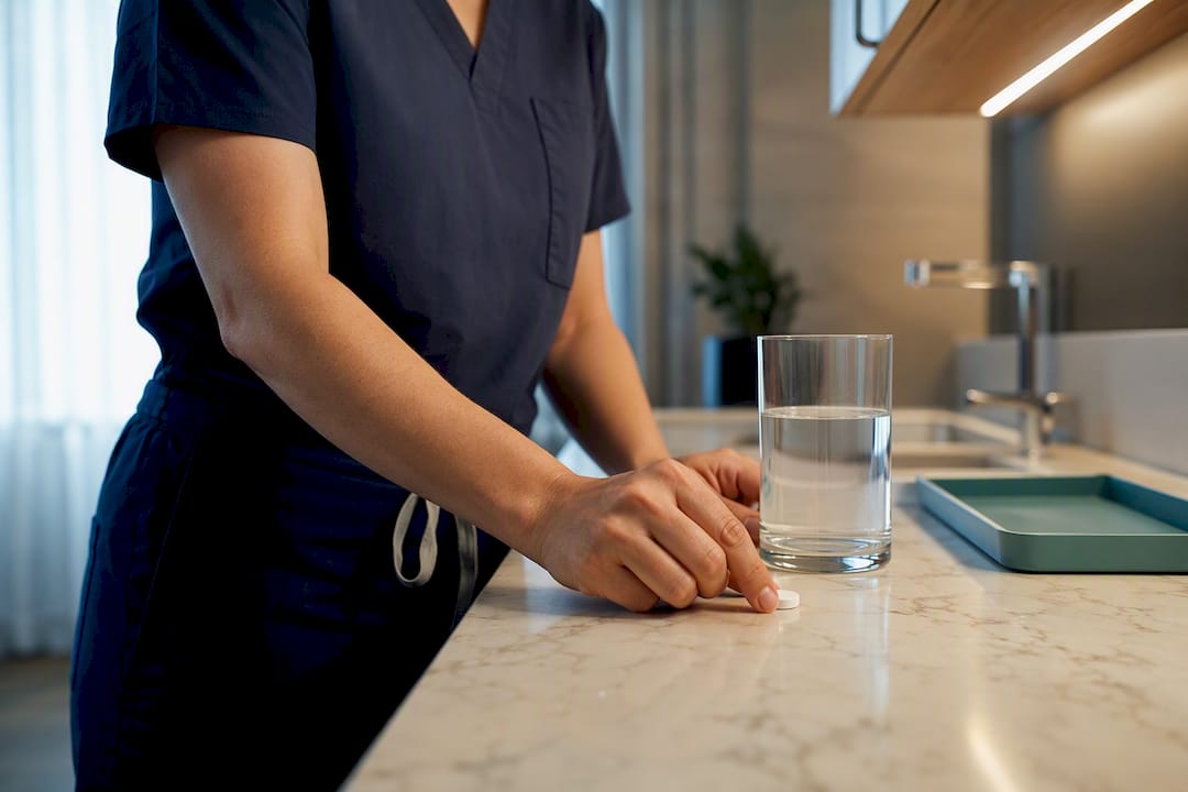 Supervised medication preparation during opioid detox