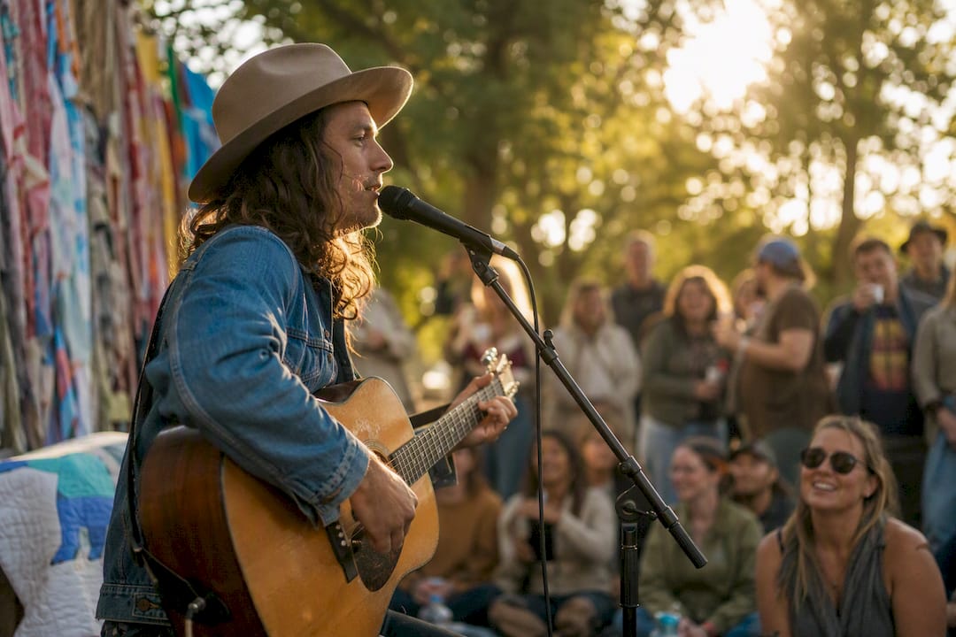 Local musician performing live in Colorado venue