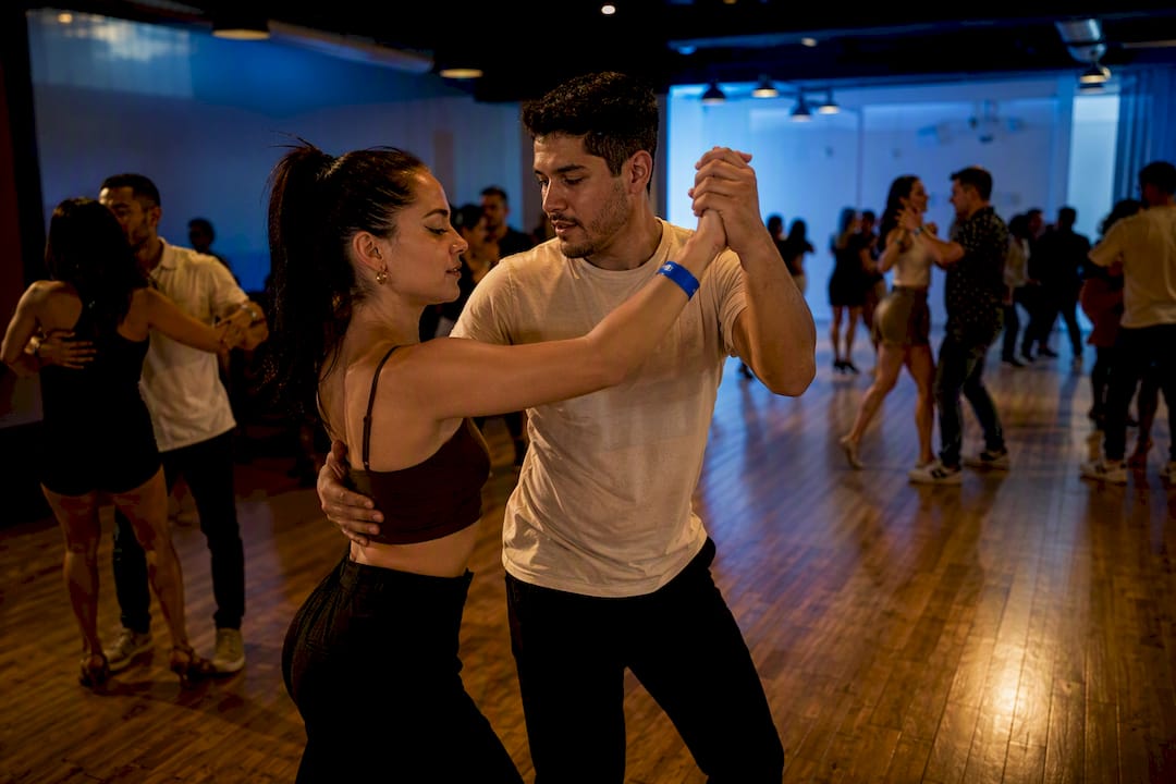 Latin dancers at a Colorado Springs social