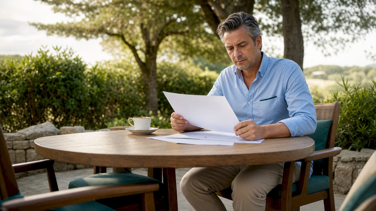 Hiring manager analyzing company financials