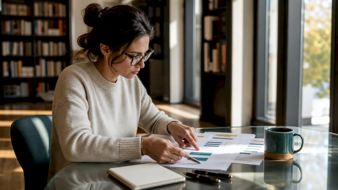 Remote data engineer reviewing salary benchmark reports
