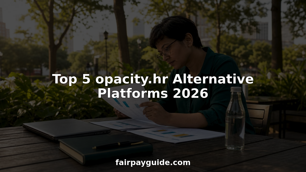 HR professional reviewing compensation platform documents