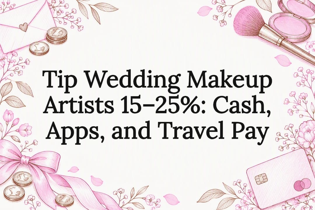 Tip Wedding Makeup Artists 15–25%: Cash, Apps, and Travel Pay