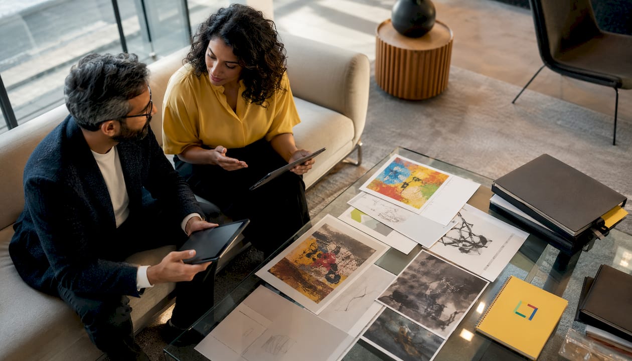 Art experts consulting on authentication