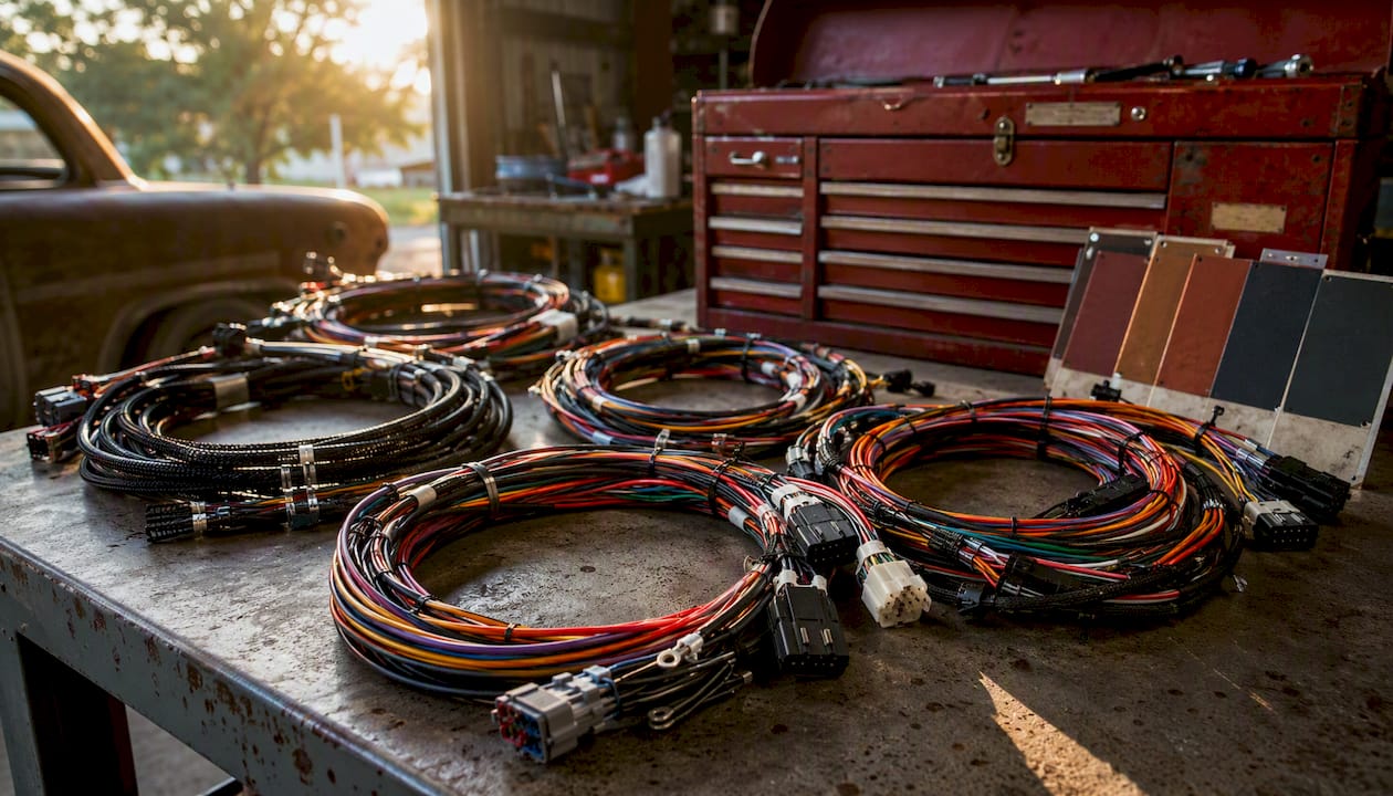 Bundles of universal chassis wiring harness wire