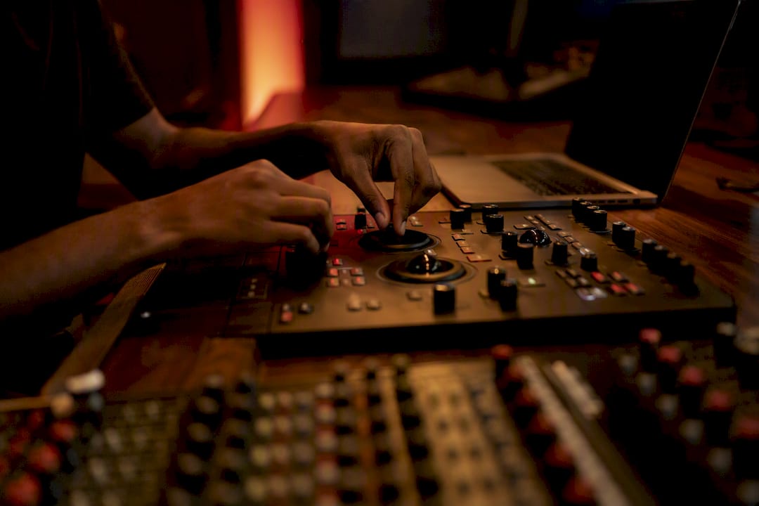 Hands trimming video on advanced editing controls