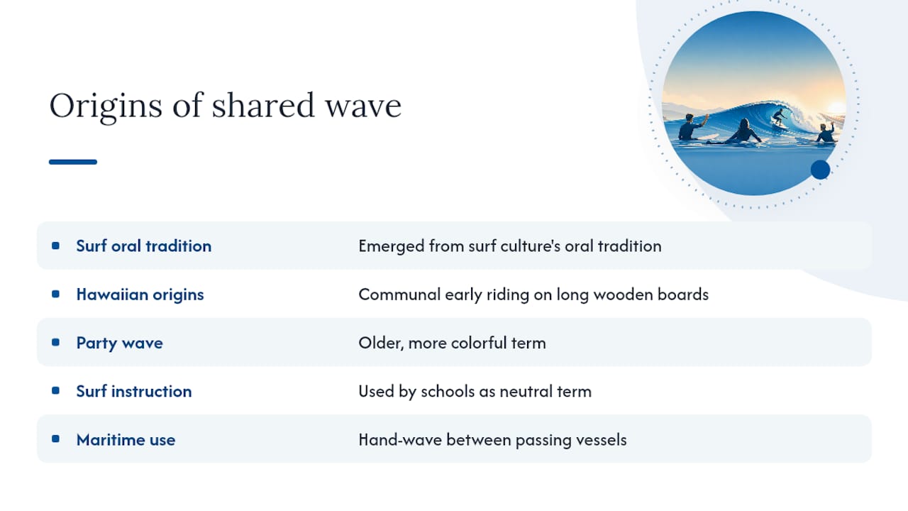 Where the term "shared wave" comes from — overview diagram