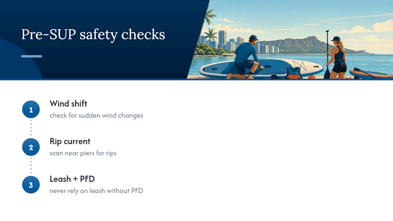 Three SUP safety judgment checks