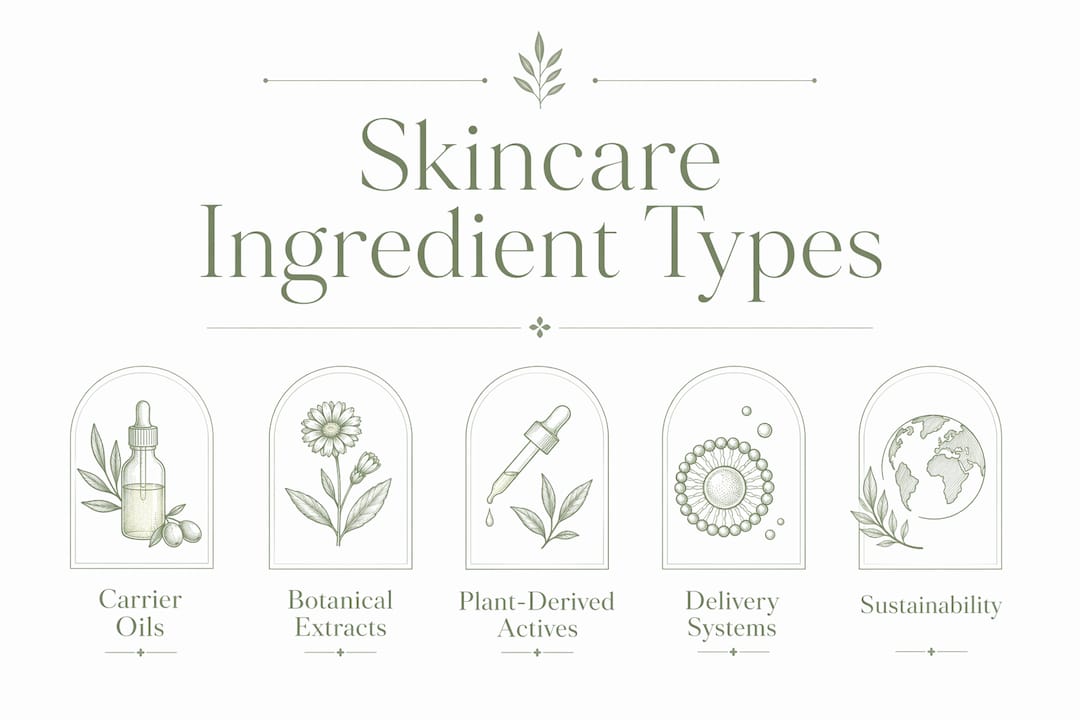 Infographic showing hierarchy of plant-based ingredient types