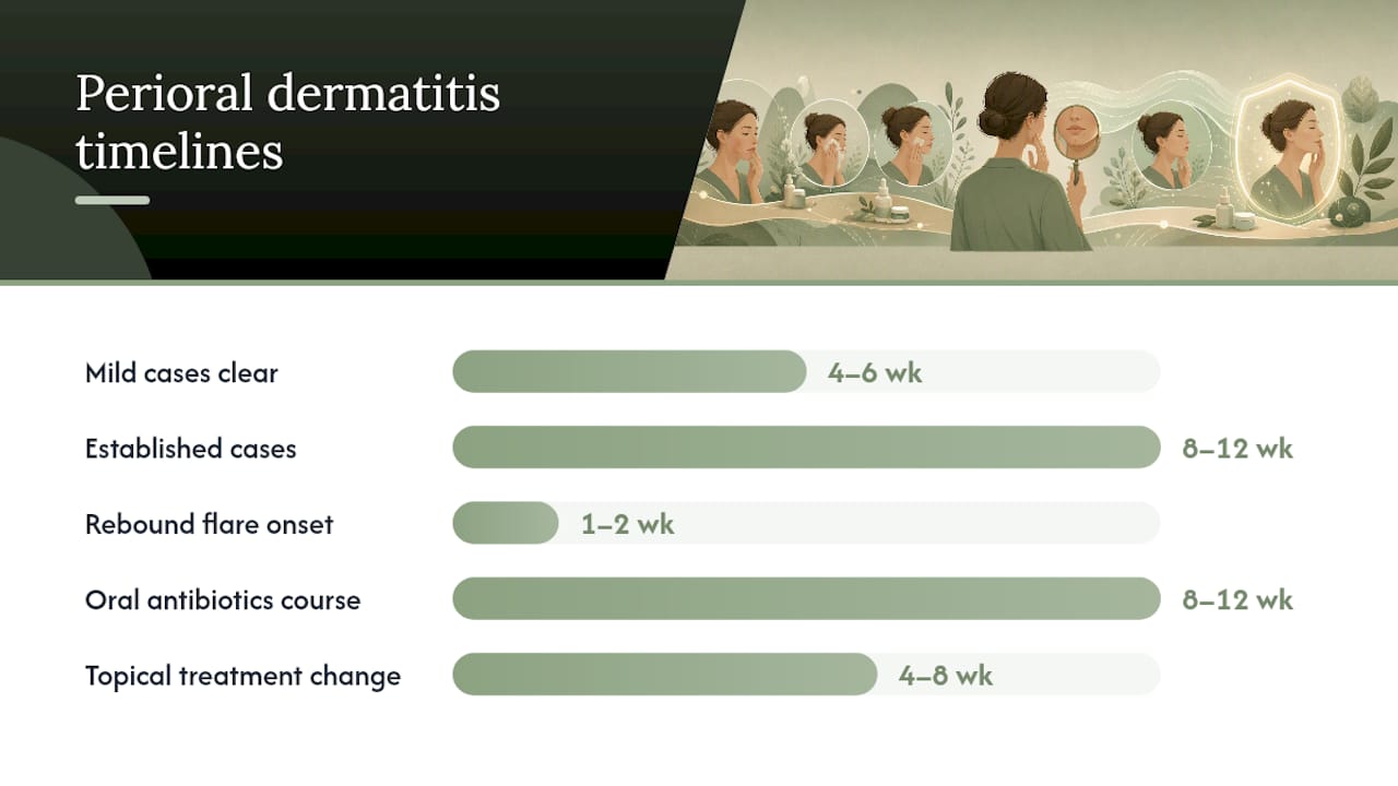 Perioral dermatitis treatment recovery timelines