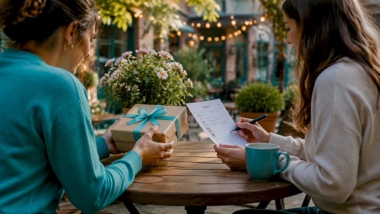Guests checking wedding wishlist to avoid duplicate gifts