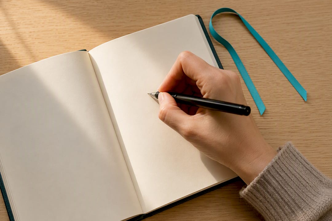 Handwriting a personal book inscription