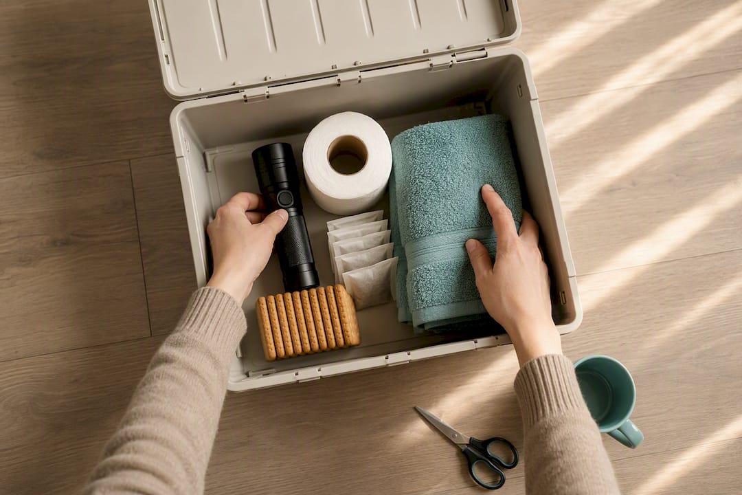 First-night box with moving day essentials