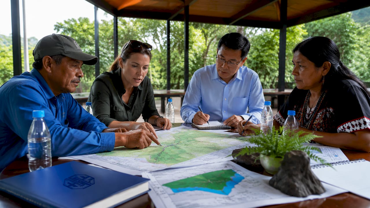 What Is Integrated Landscape Management: A Pro Guide 1 Stakeholders collaborating on landscape management plan