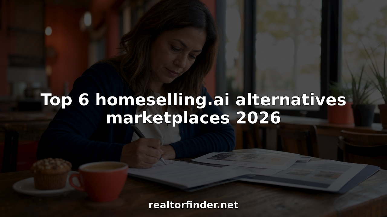 Homeowner reviewing realtor proposals at kitchen table