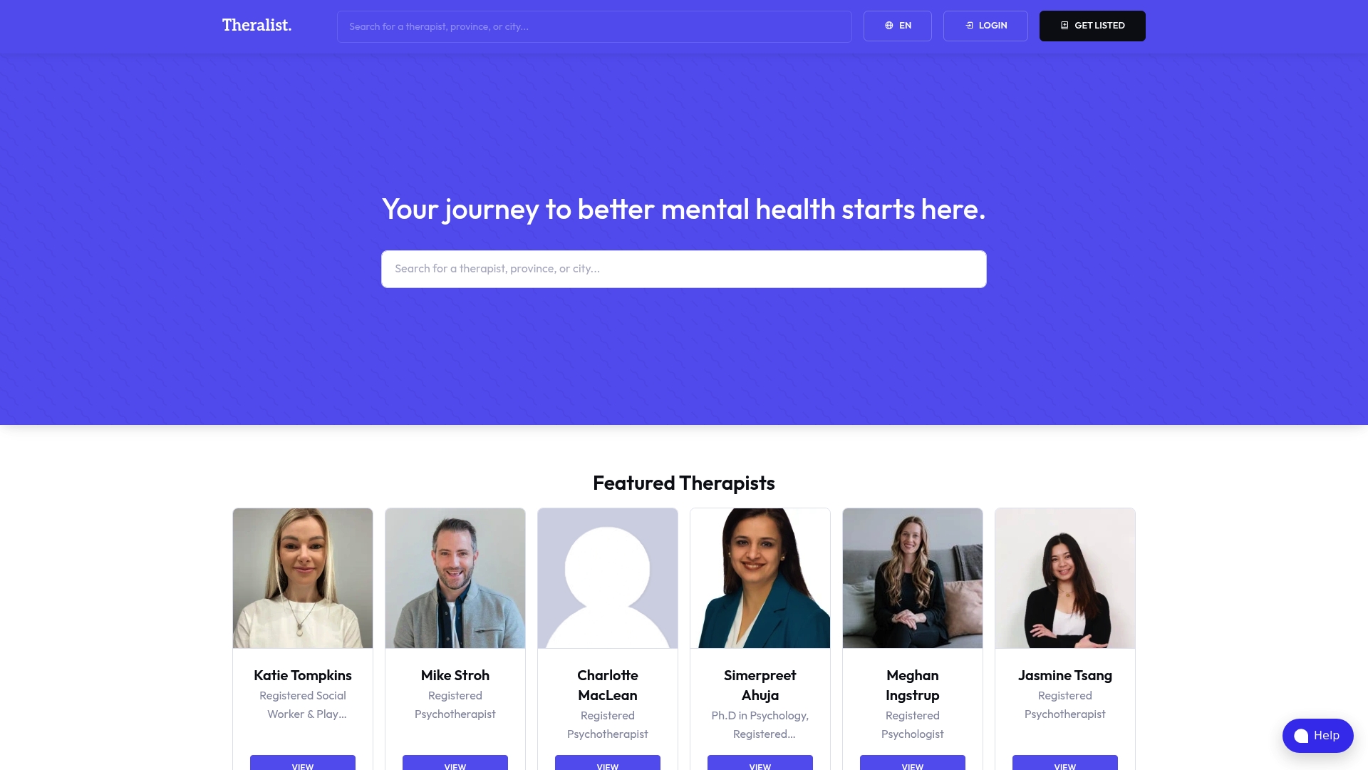 https://theralist.ca