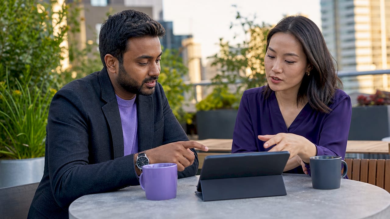 Financial analysts discussing AI governance stages