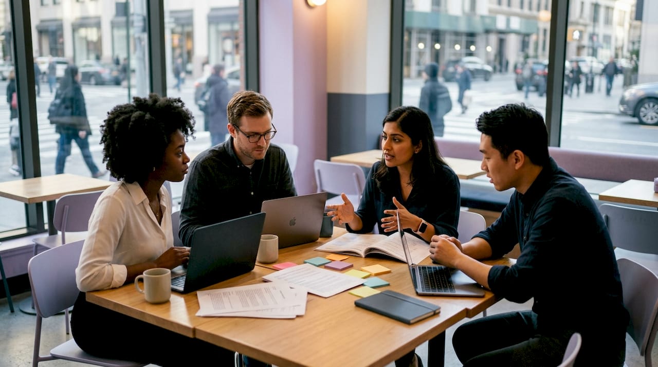 Group discussing fragmented US AI regulations