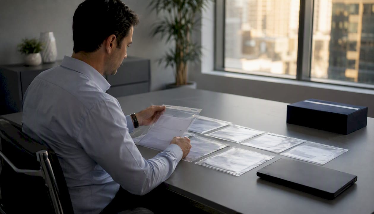 Compliance officer with audit evidence