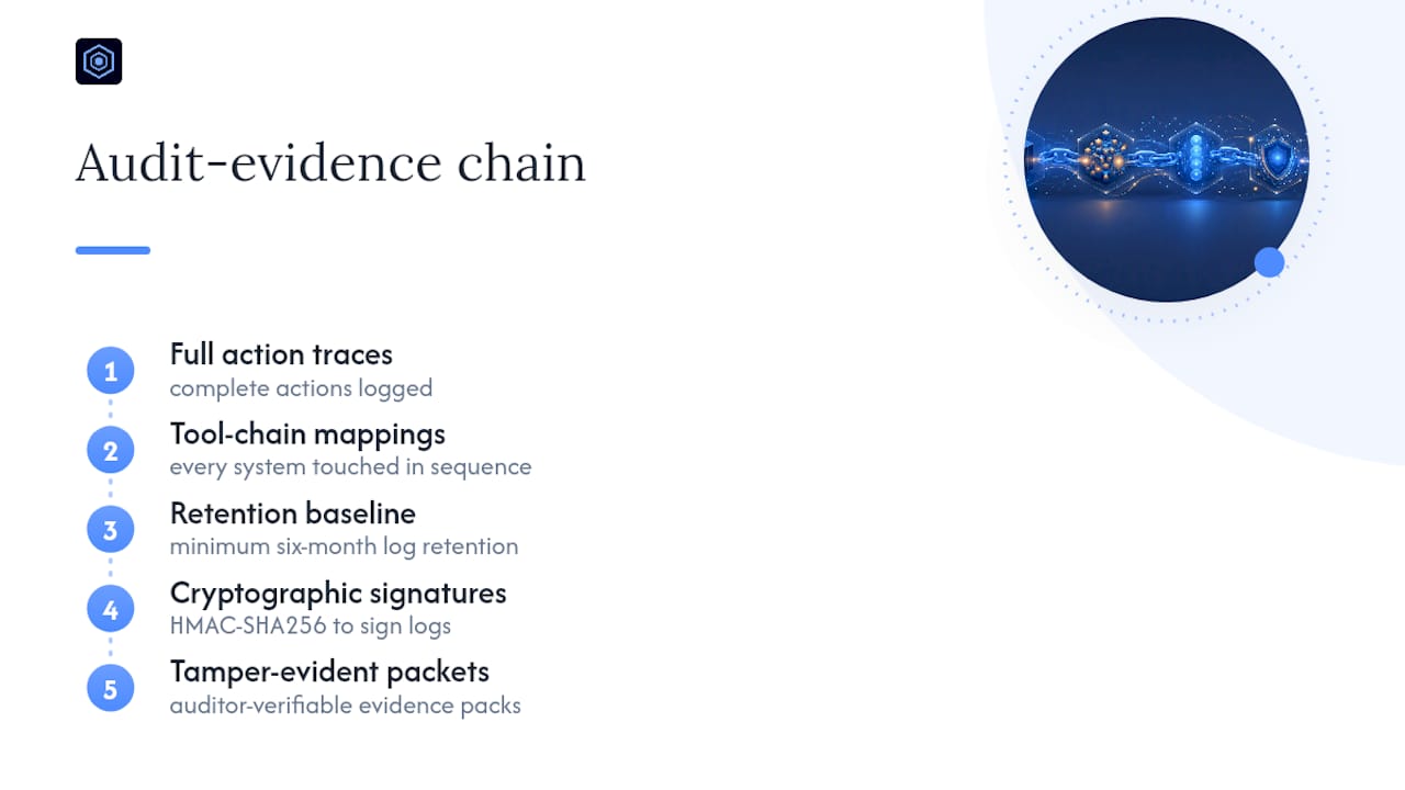 AI agent logs becoming tamper-evident evidence