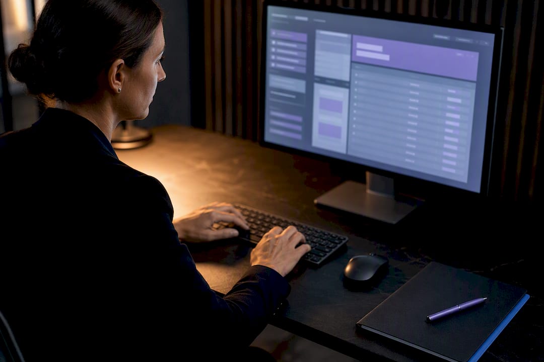 Analyst reviewing read-only evidence metadata