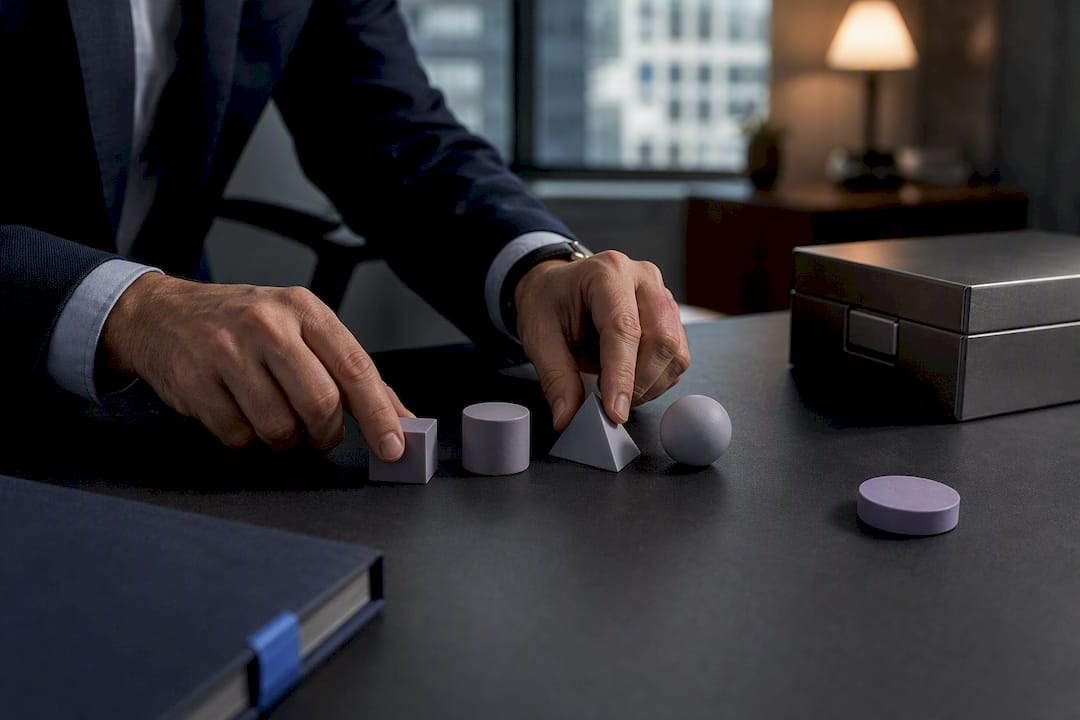 Risk leader arranging AI governance stages