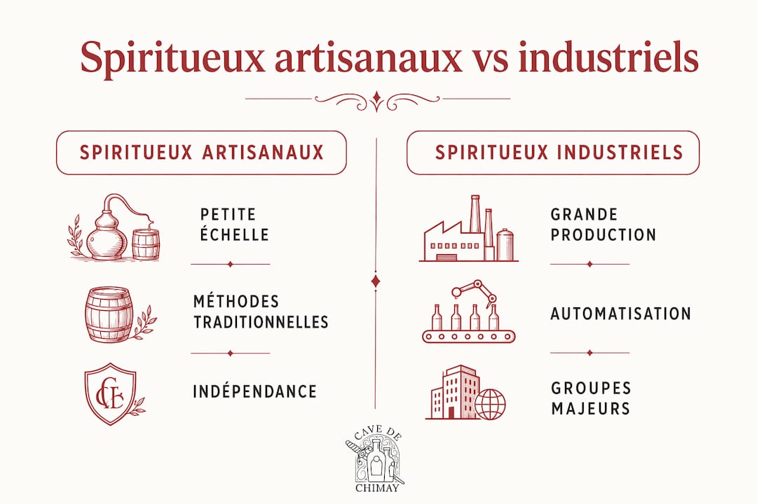 Spiritueux artisanaux ou industriels : quelles différences ?