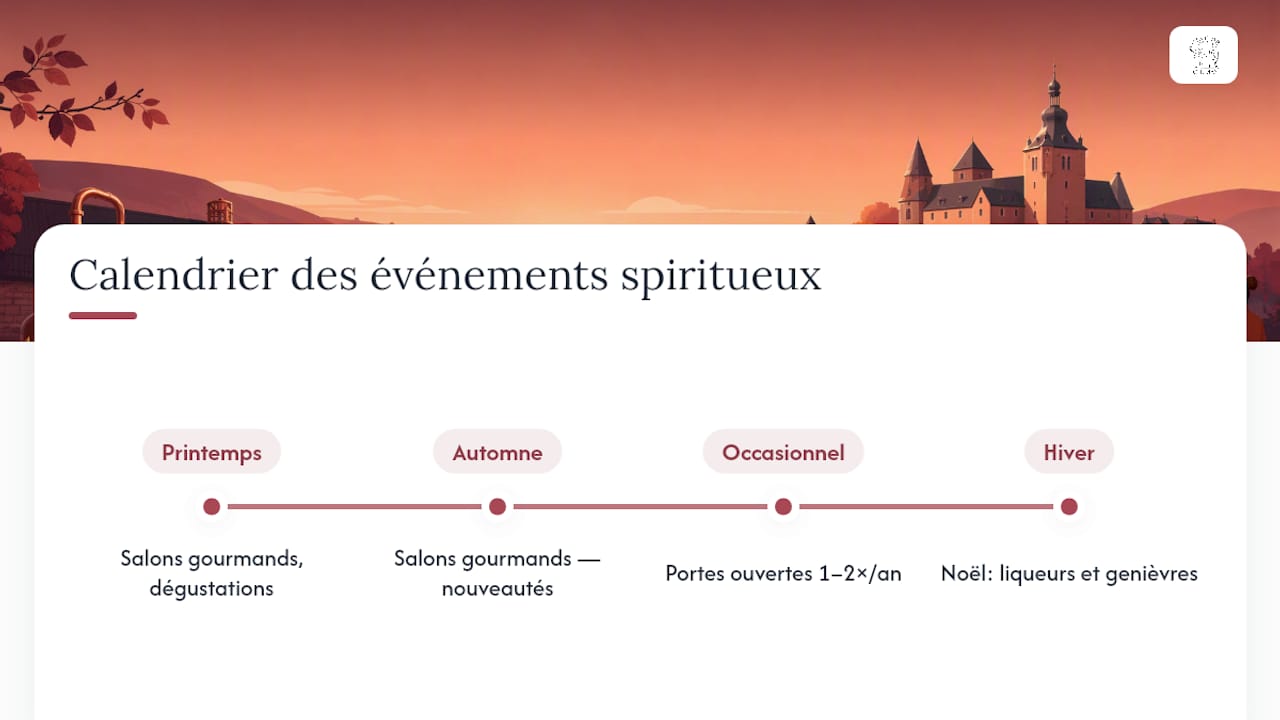 Les rendez-vous incontournables des spiritueux en Wallonie, saison par saison