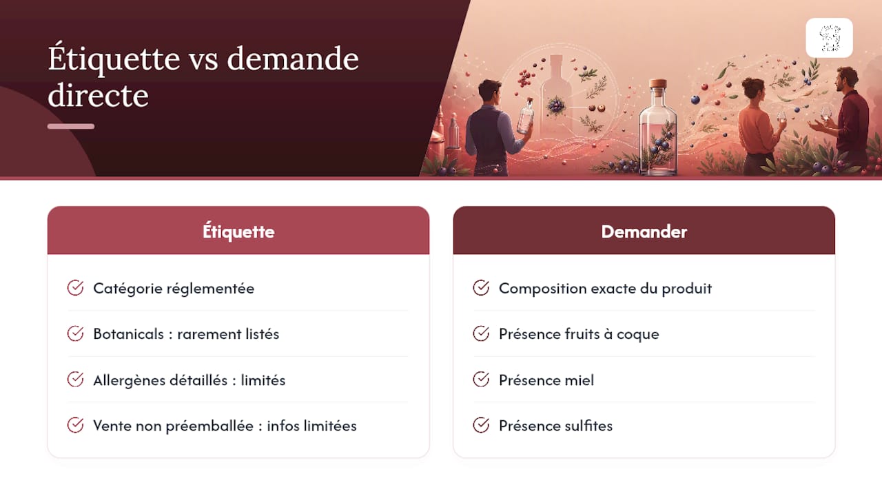 Informations sur l’étiquette et contrôles supplémentaires