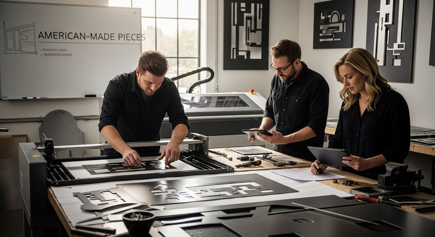 personalized metal wall art workshop