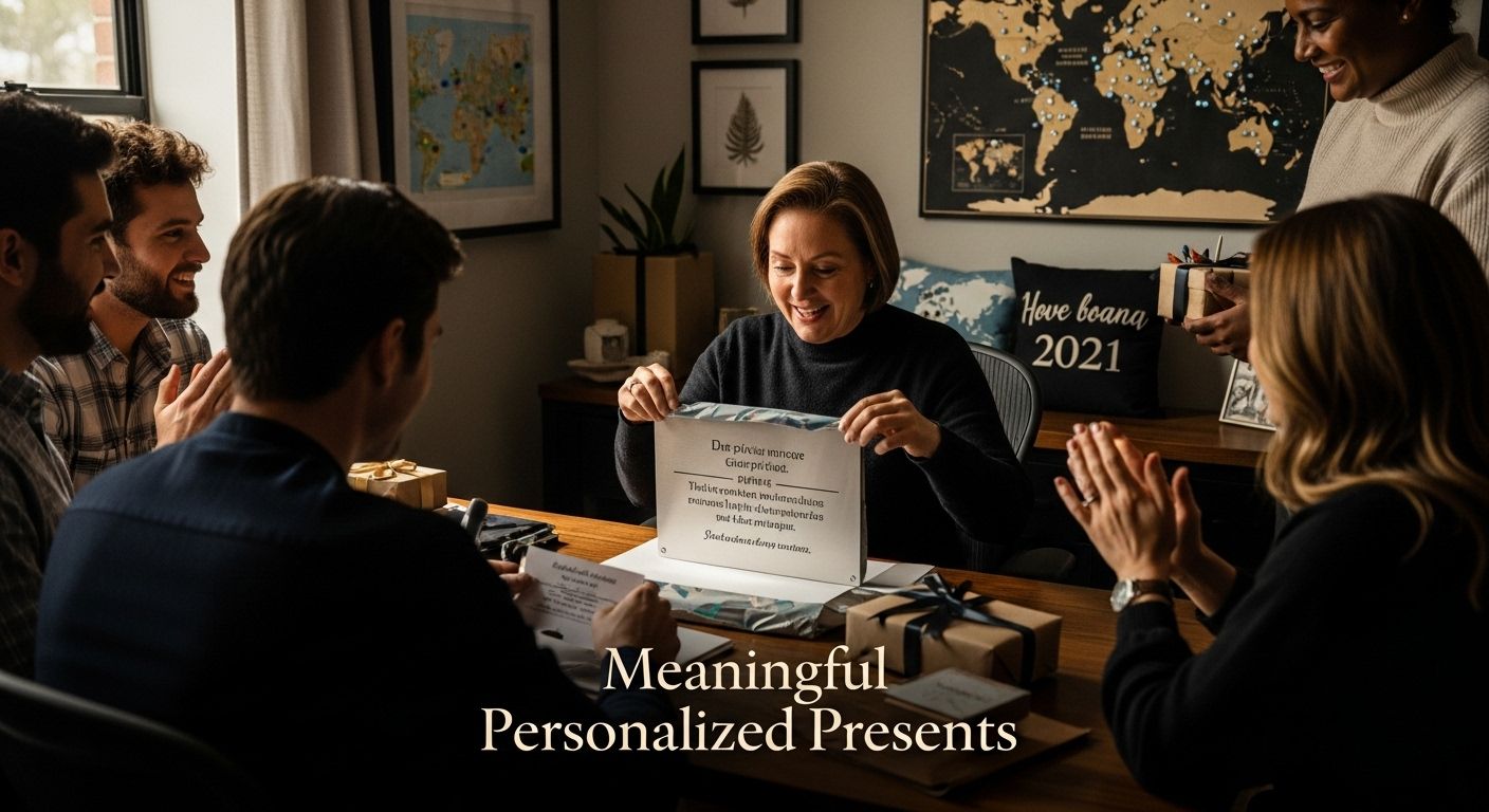 personalized gift unwrapping home