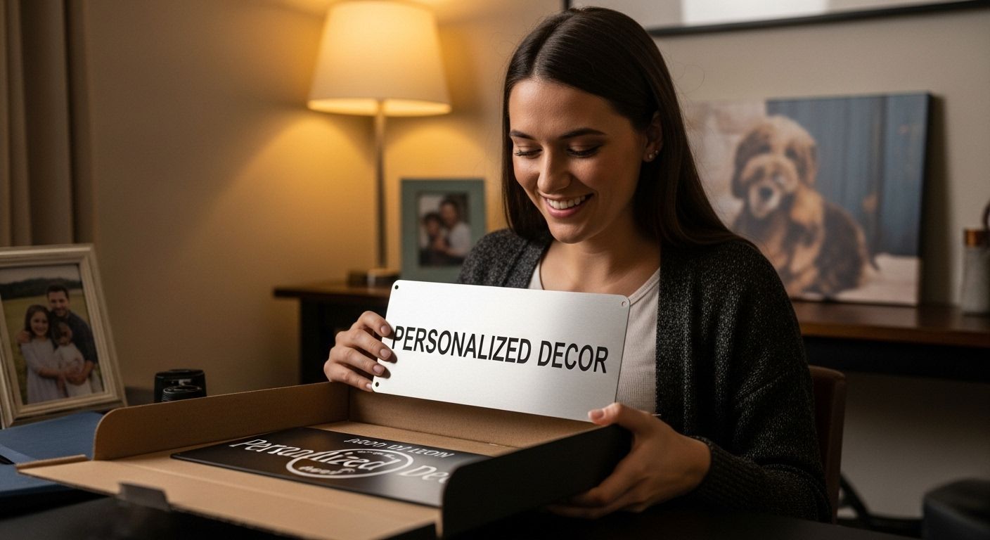 unboxing personalized home decor