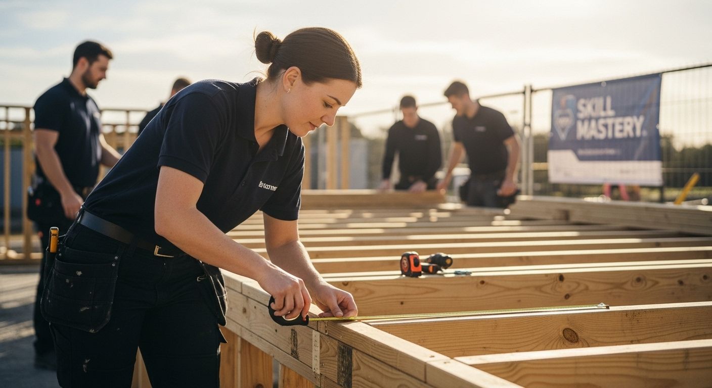 female carpenter skill mastery