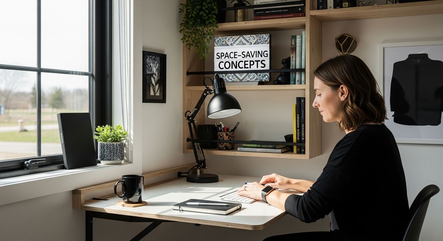 space-saving concepts micro house workspace