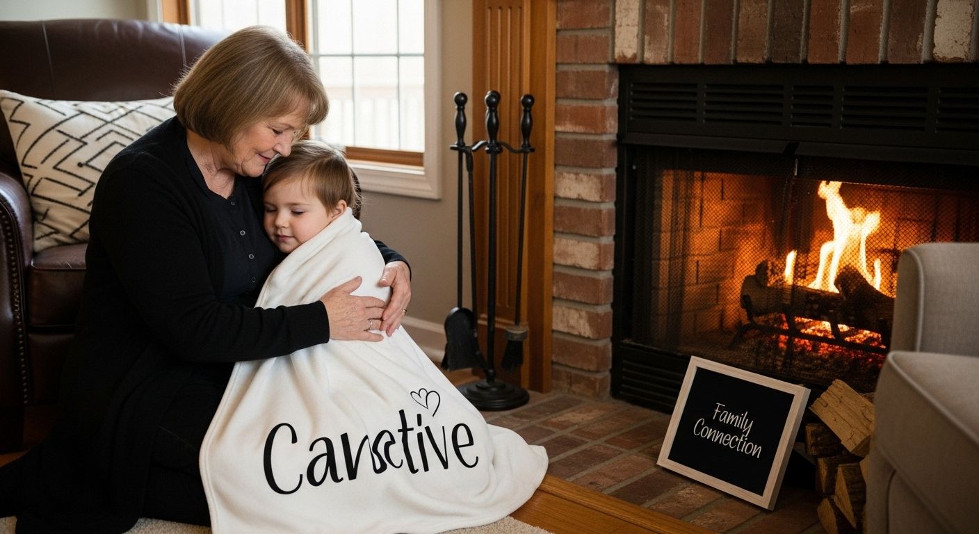 personalized blanket family home