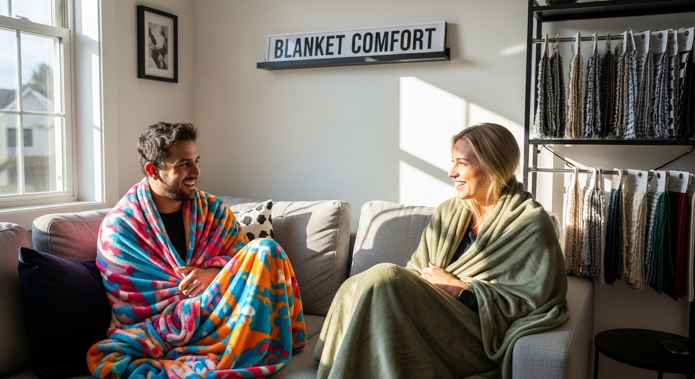 comfort blankets living room