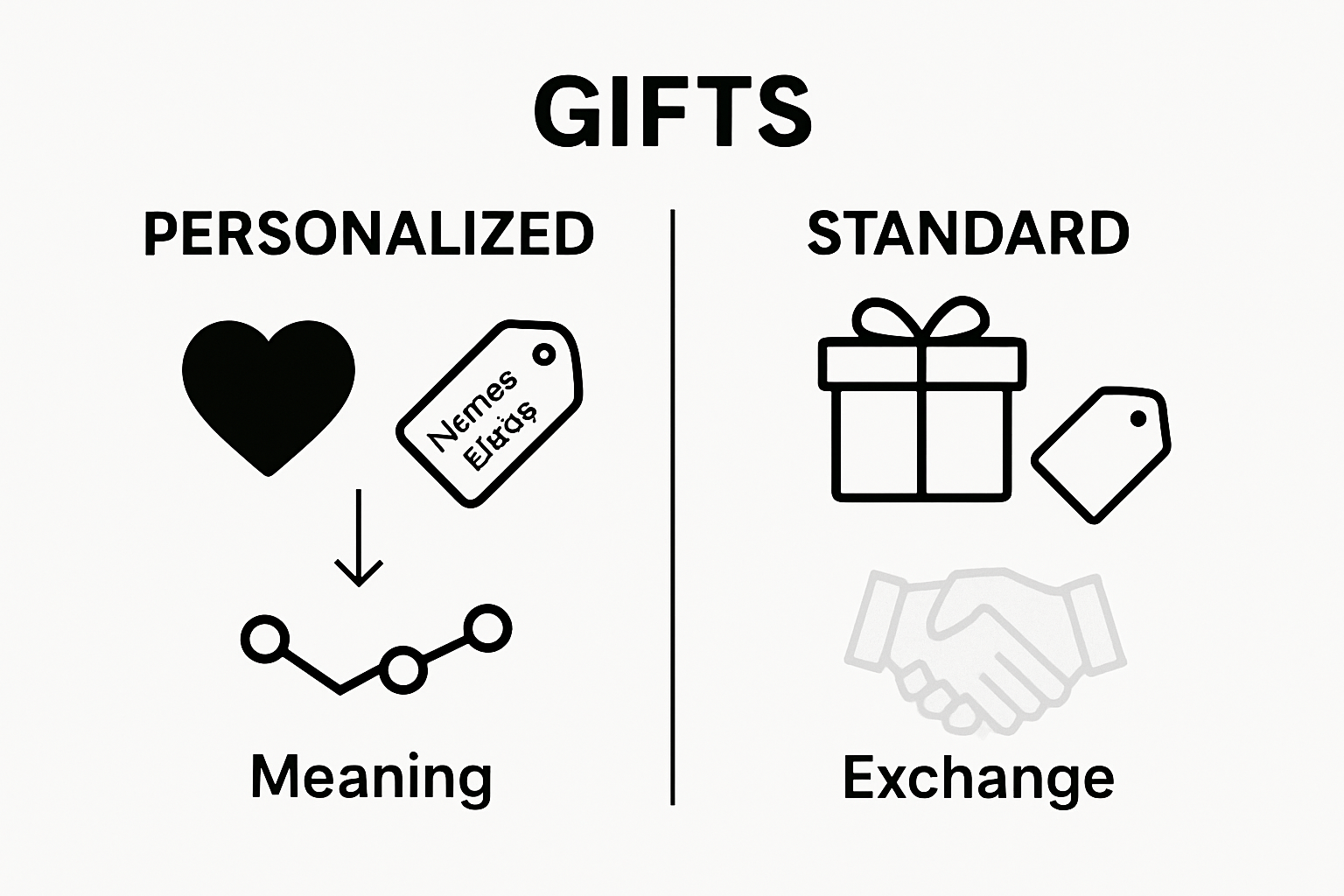 Comparison of personalized vs. standard gifts in relationships