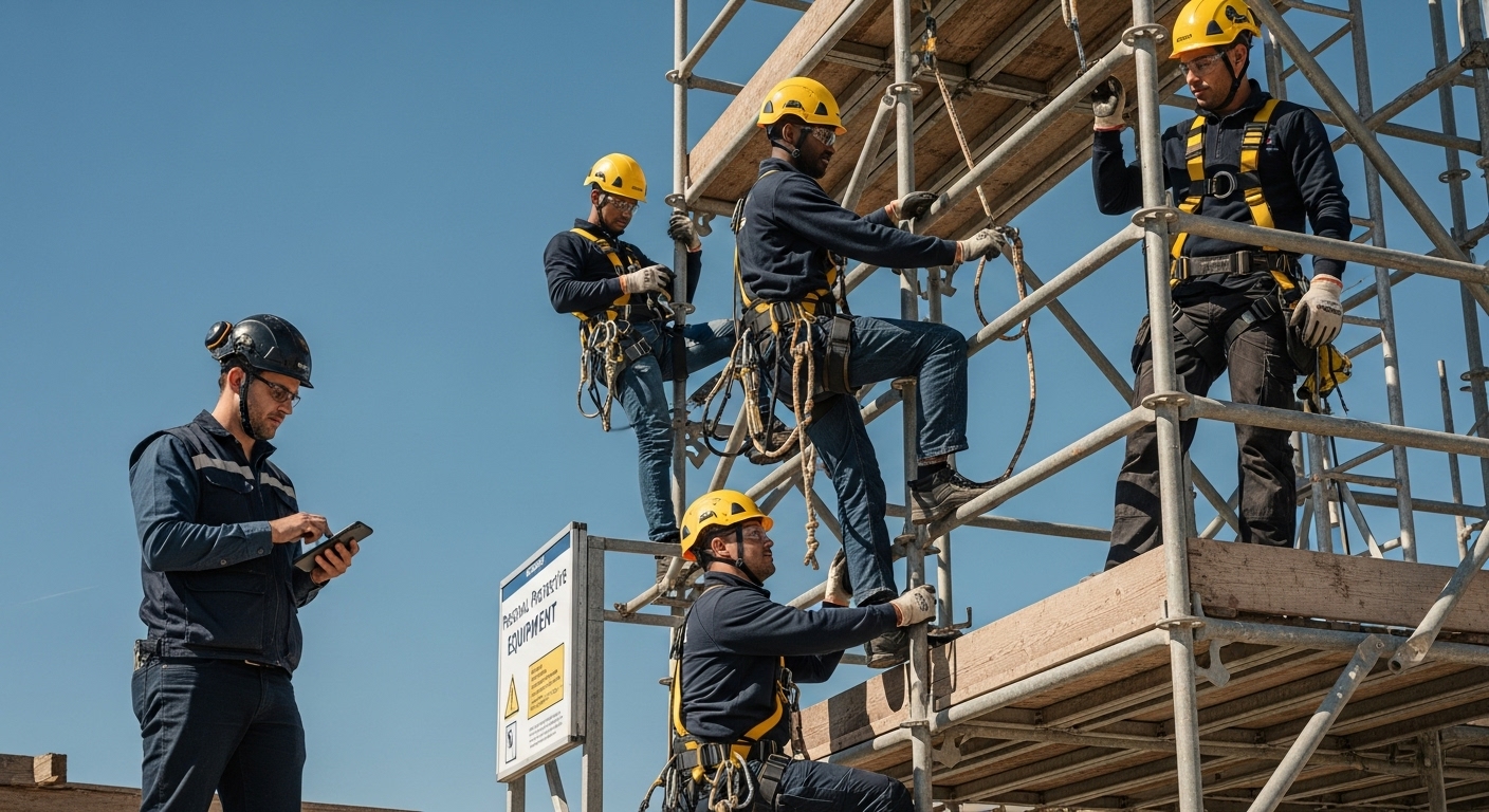 ppe scaffold construction site