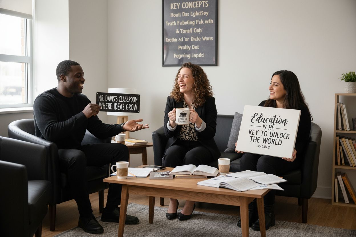 teachers personalized gifts lounge