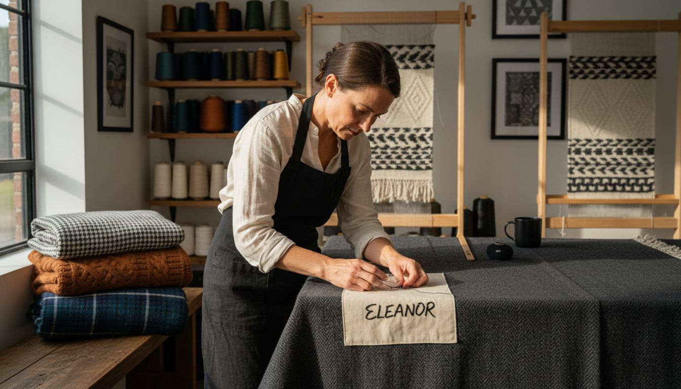 woven blanket personalization