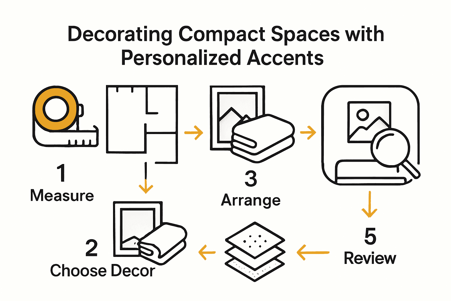 Five steps to personalize small space infographic