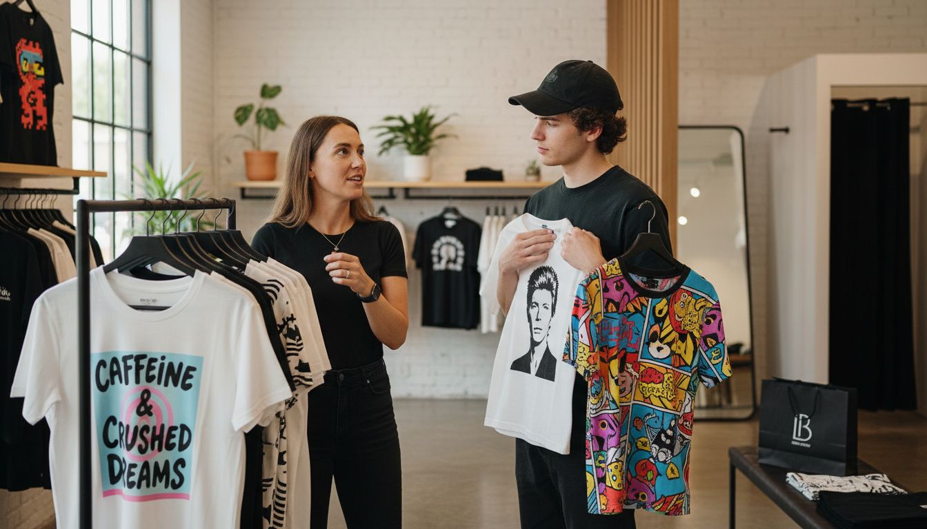 tshirt shopping consultation